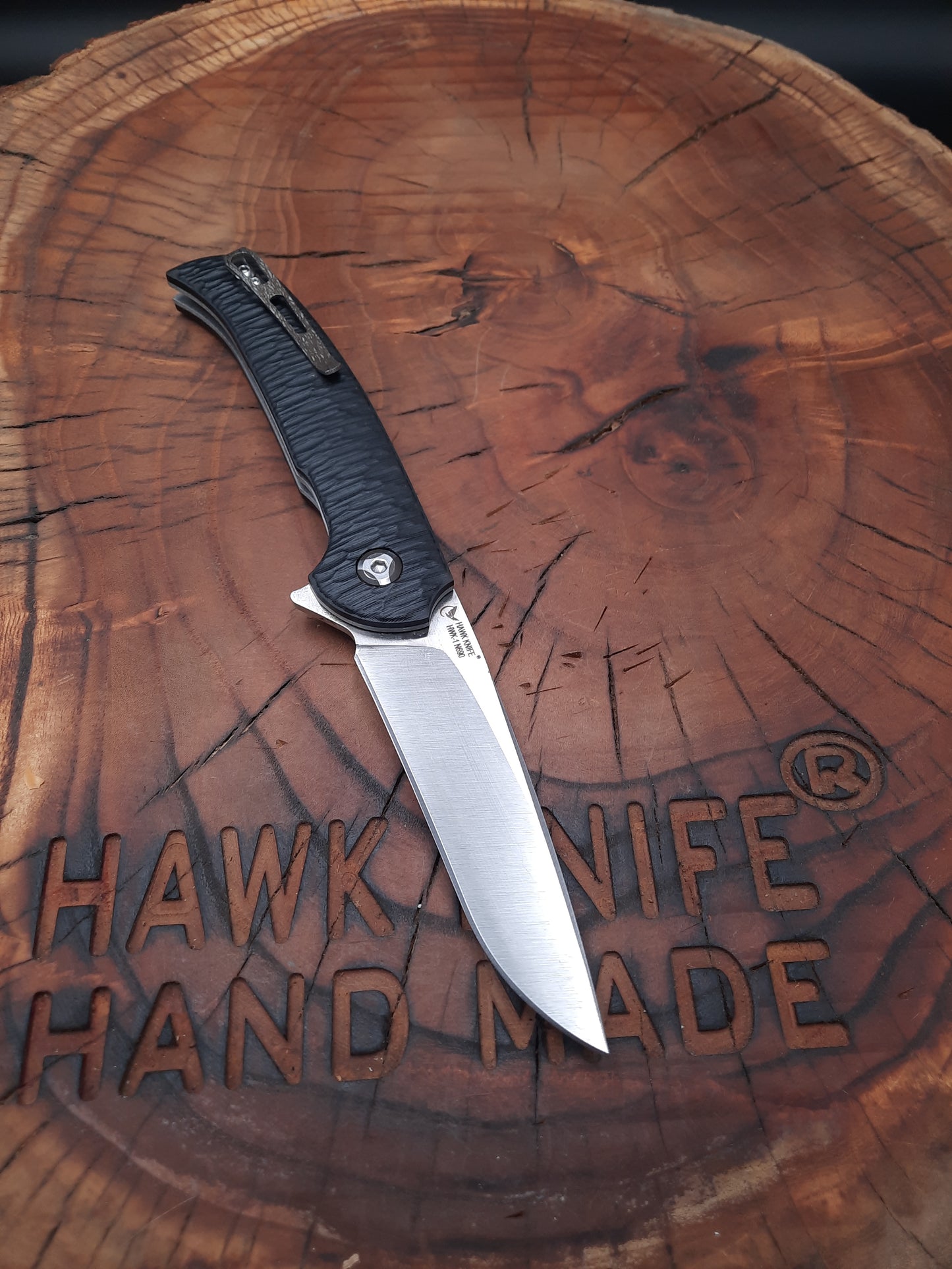HAWK-1 N690 POCKET KNIFE WITH LINERLOCK CLIP