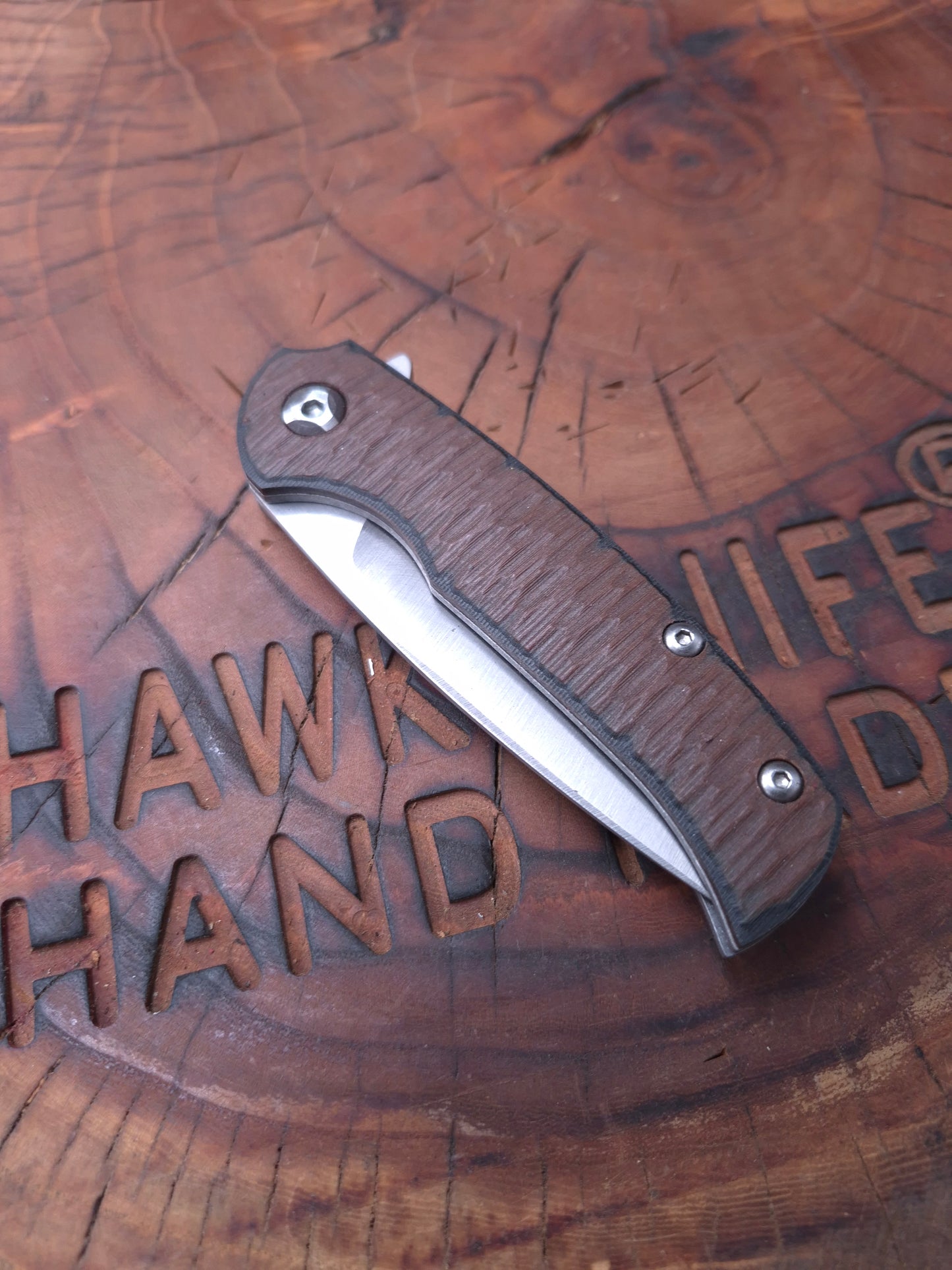 HAWK-1s N690 LINERLOCK POCKET KNIFE (CHOCOLATE)