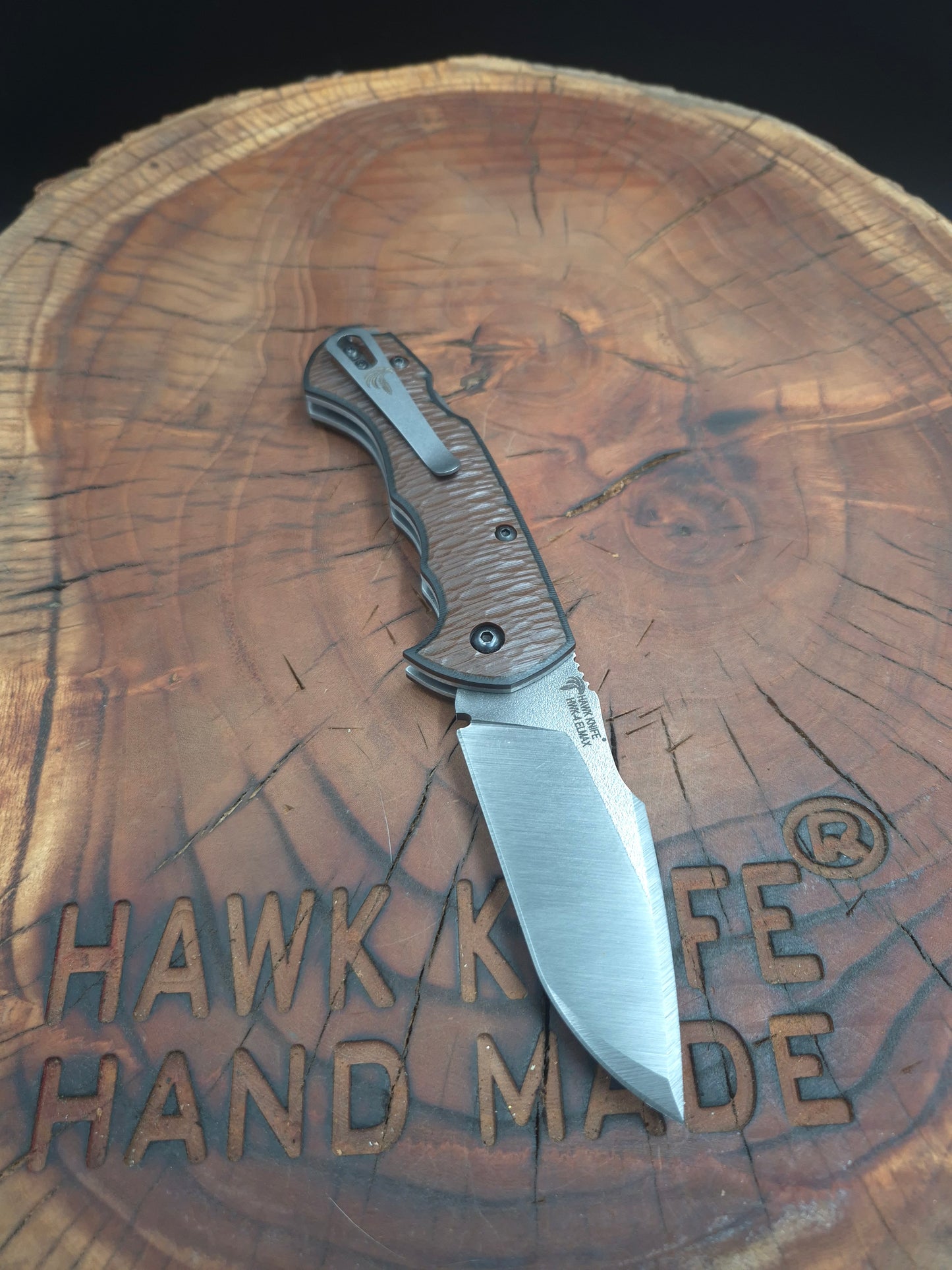 HWK-4 ELMAX CLIP POCKET KNIFE (CHOCOLATE)