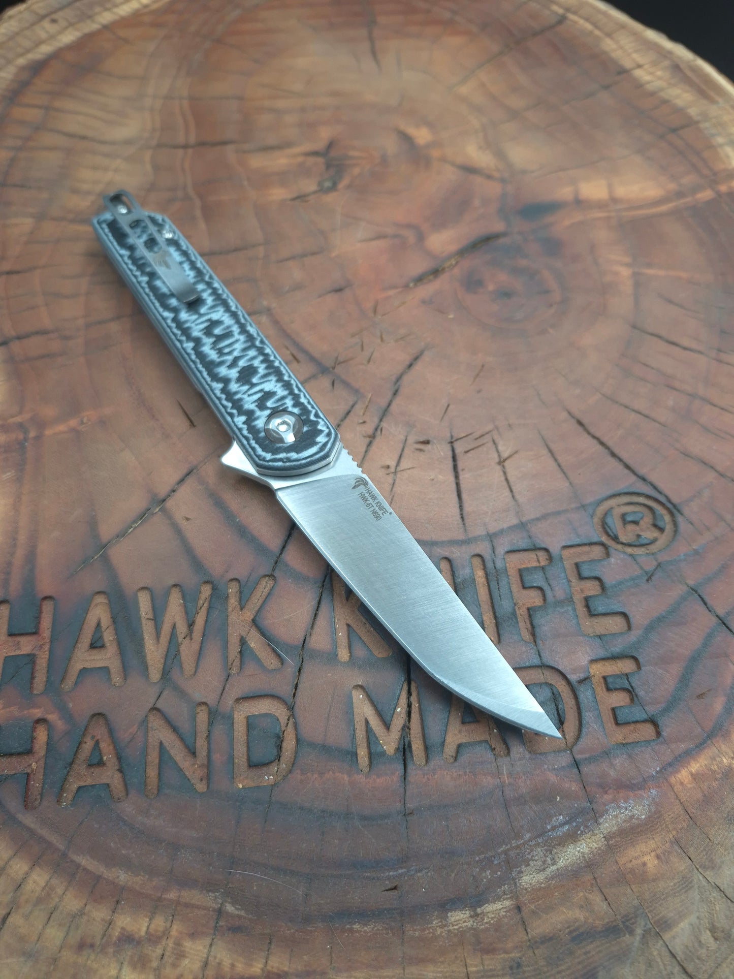 HAWK-6T N690 LINERLOCK G10 CLIP POCKET KNIFE