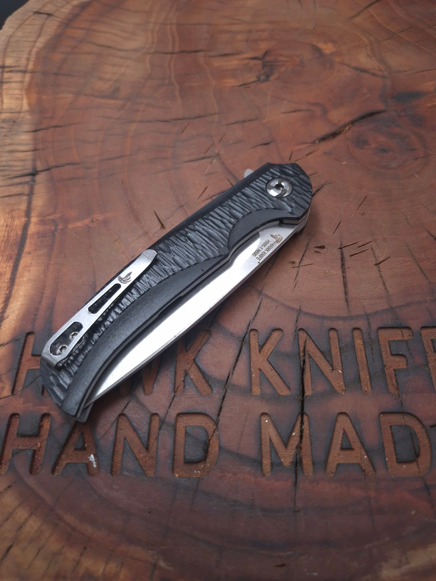 HAWK-1 N690 POCKET KNIFE WITH LINERLOCK CLIP