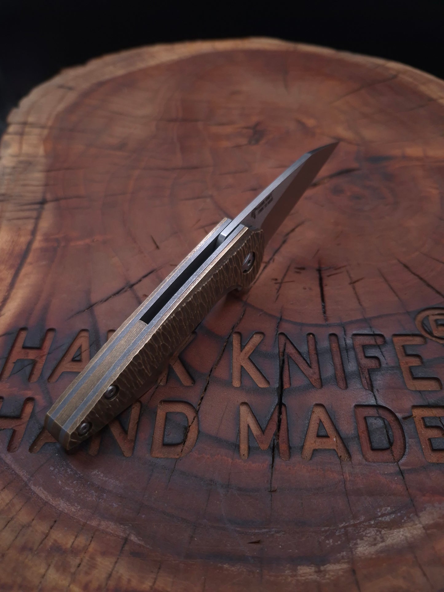 HAWK-10 N690 BRASS LINERLOCK FOLDER