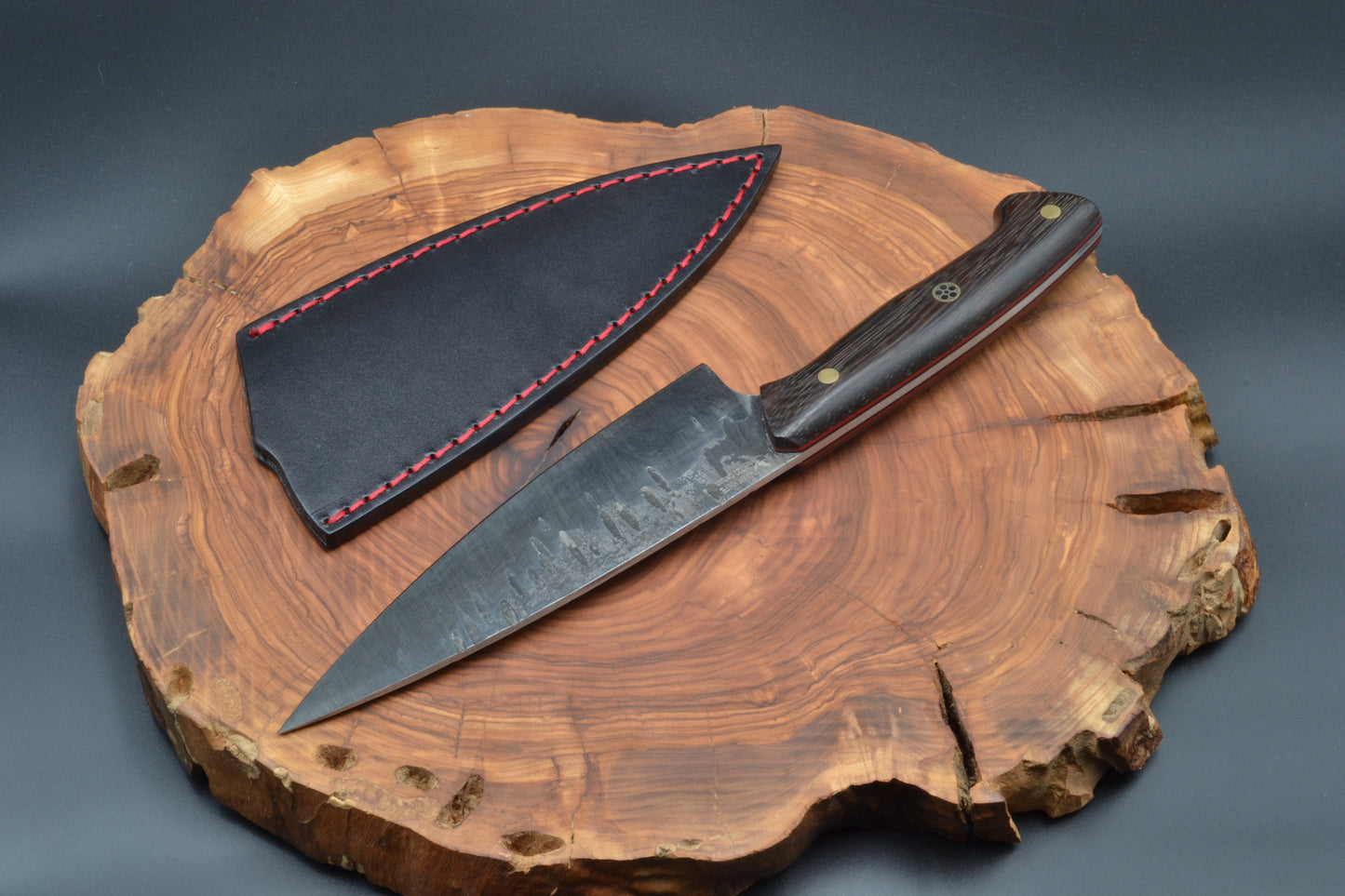 K720 KARBON ÇELİK EL YAPIMI FULLTANG ŞEF BIÇAĞI (S)