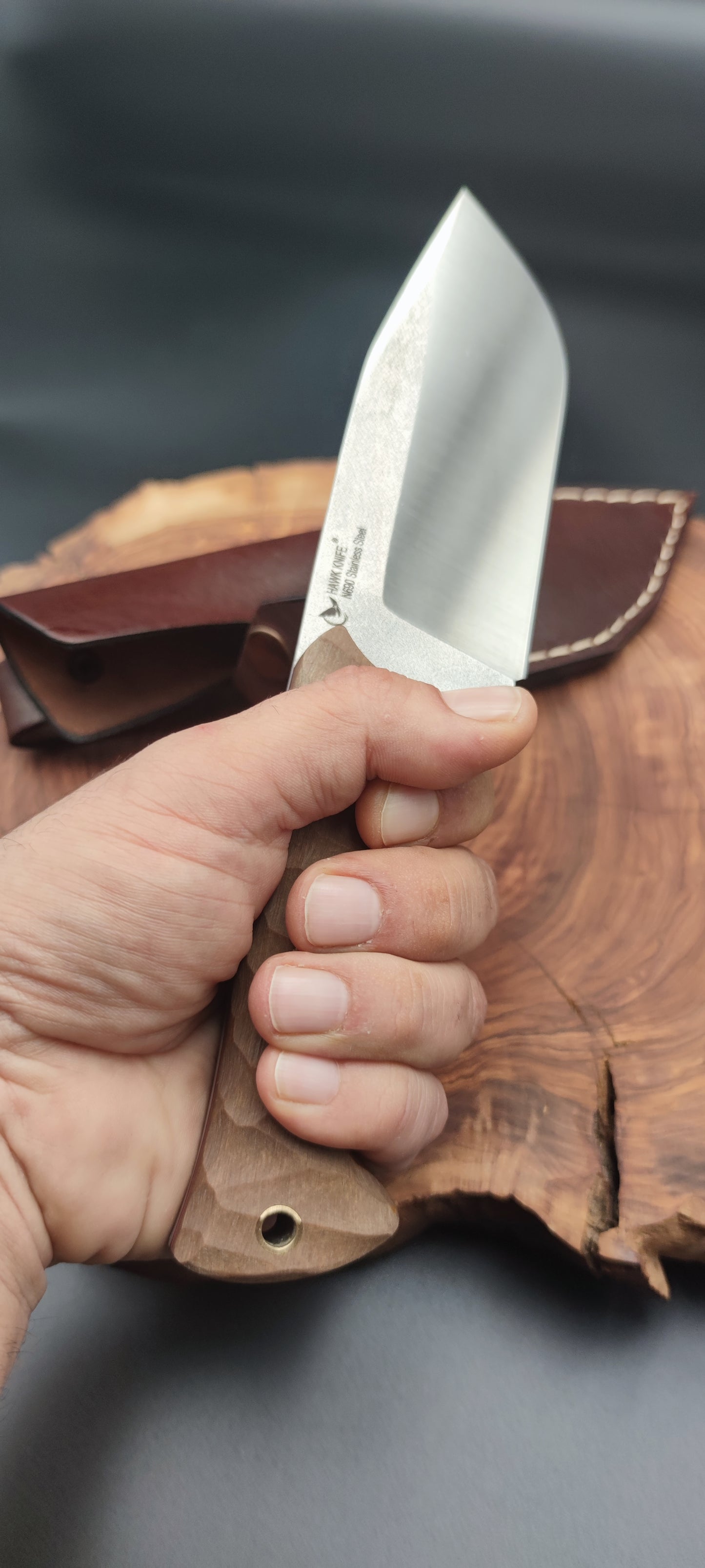 WIDE Outdoor Knife N690 MOD:BISON