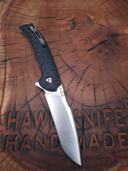 HAWK-2 N690 POCKET KNIFE WITH LINERLOCK CLIP
