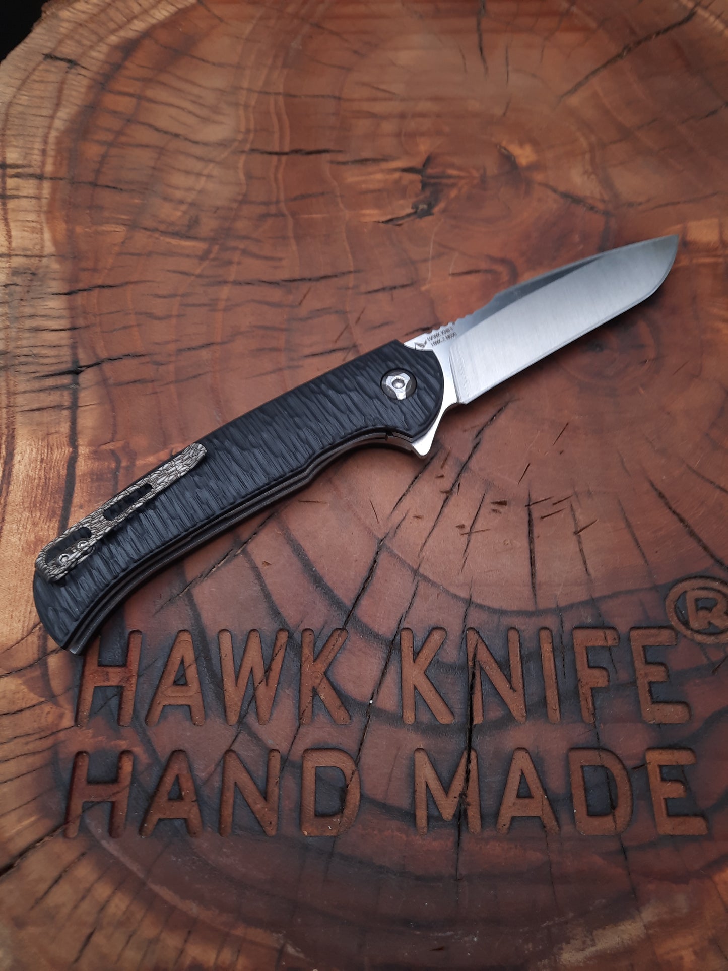 HAWK-2 N690 POCKET KNIFE WITH LINERLOCK CLIP