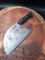 ALMAZAN 80CrV2 CARBON STEEL RUSTIC SURFACE BLACK WOOD