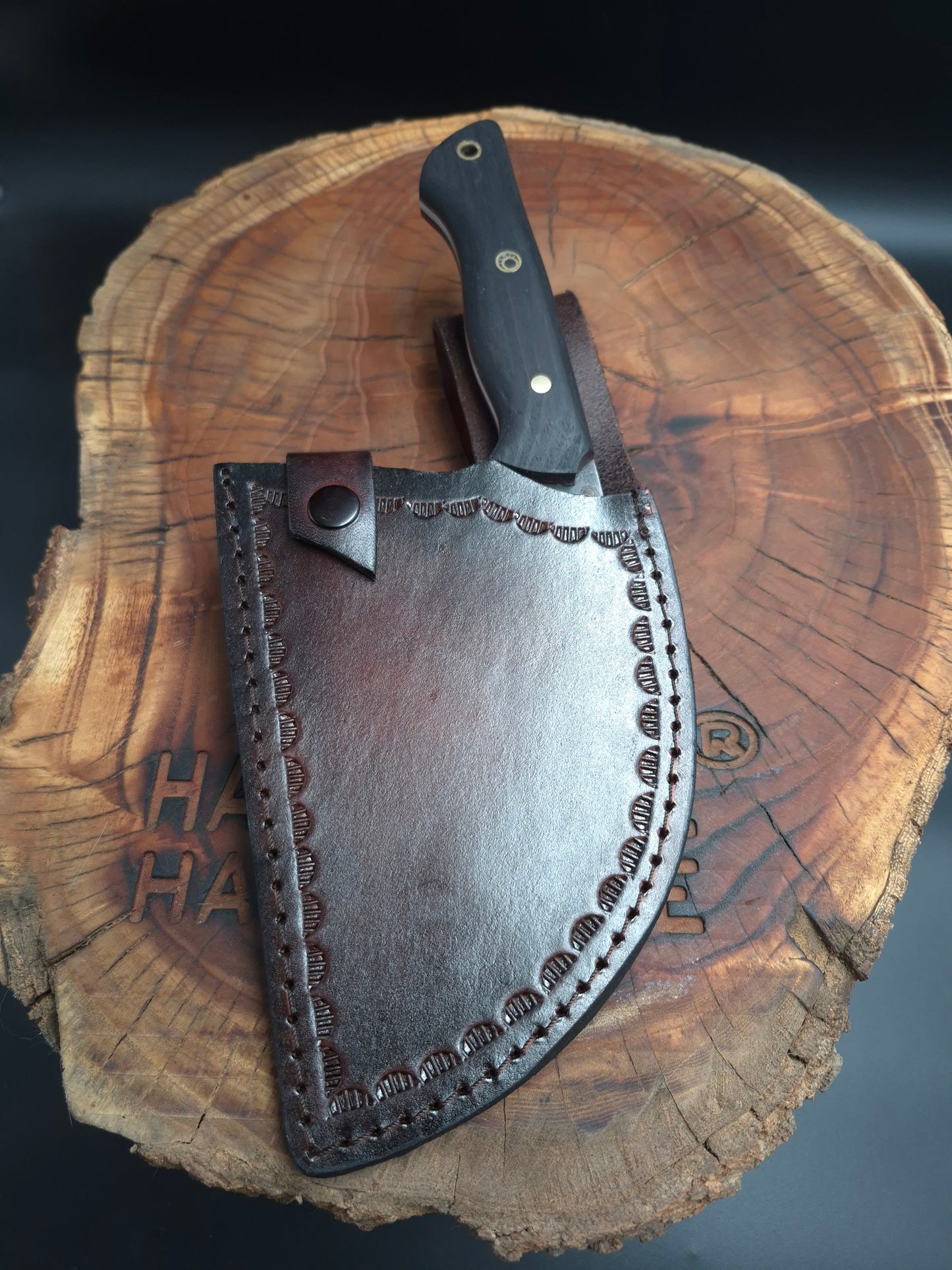 ALMAZAN 80CrV2 Karbon Çelik(SİYAH AHŞAP)