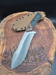 N690 OUTDOOR CAMPING - HUNTING KNIFE - KYDEX (MOD: TITANIC)