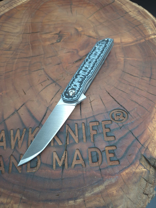 HAWK-6T N690 LINERLOCK G10 CLIP POCKET KNIFE