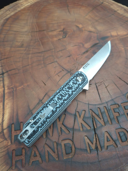 HAWK-6T N690 LINERLOCK G10 CLIP POCKET KNIFE