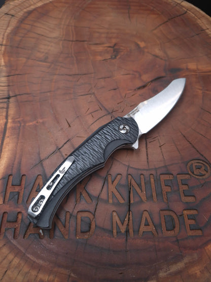 HAWK-5 N690 POCKET KNIFE WITH LINERLOCK CLIP