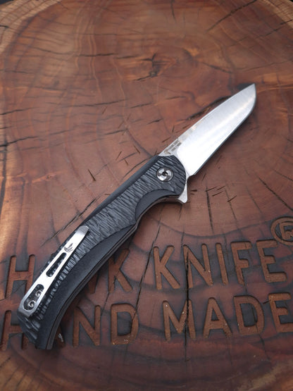 HAWK-1 N690 POCKET KNIFE WITH LINERLOCK CLIP