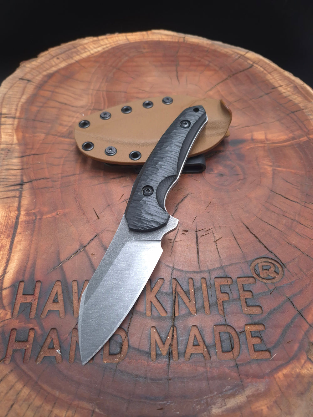 EDC-9 N690 KYDEX (ACID DARKENING + STONEWASH)