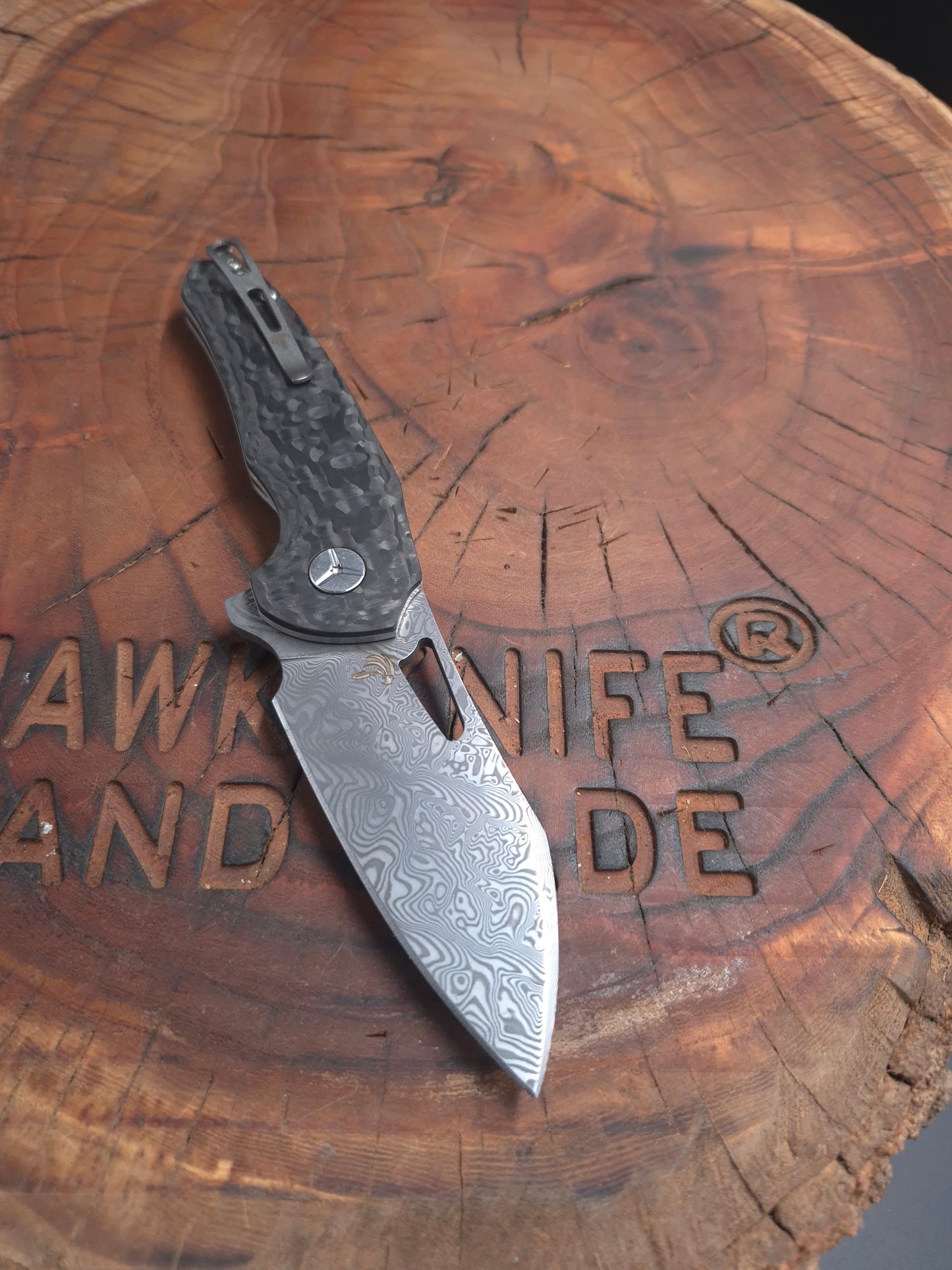 HWK-9 Stainless Steel Damascus