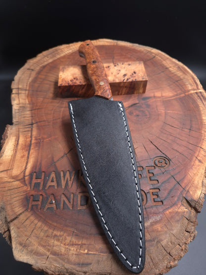 FULL TANG N690 STABILIZED CHEF KNIFE