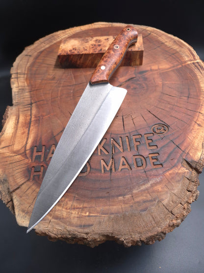 FULL TANG N690 STABILIZED CHEF KNIFE