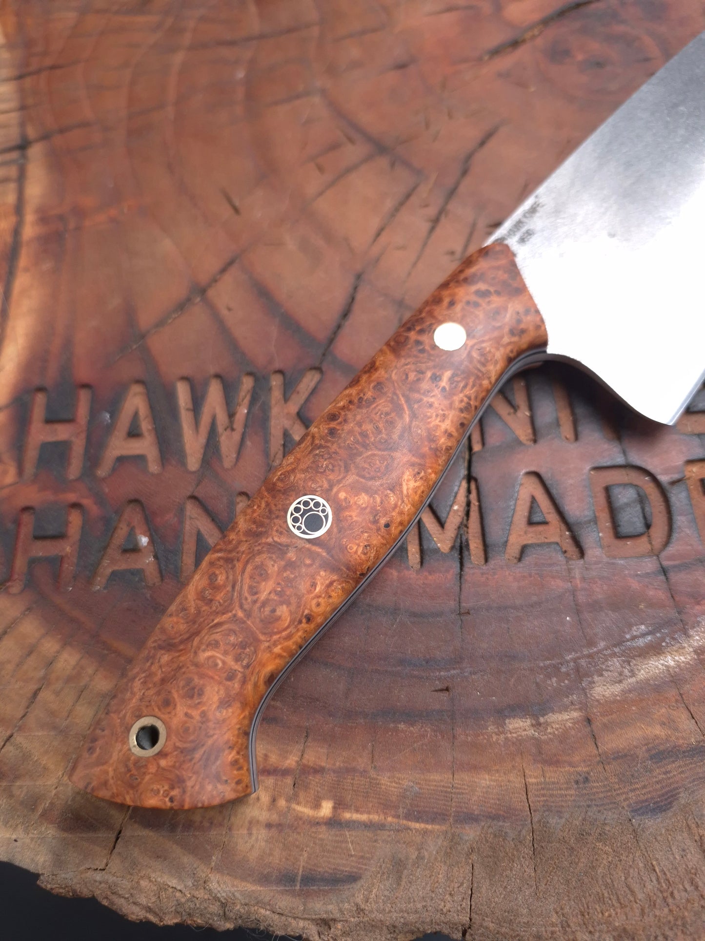 FULL TANG N690 STABILIZED CHEF KNIFE