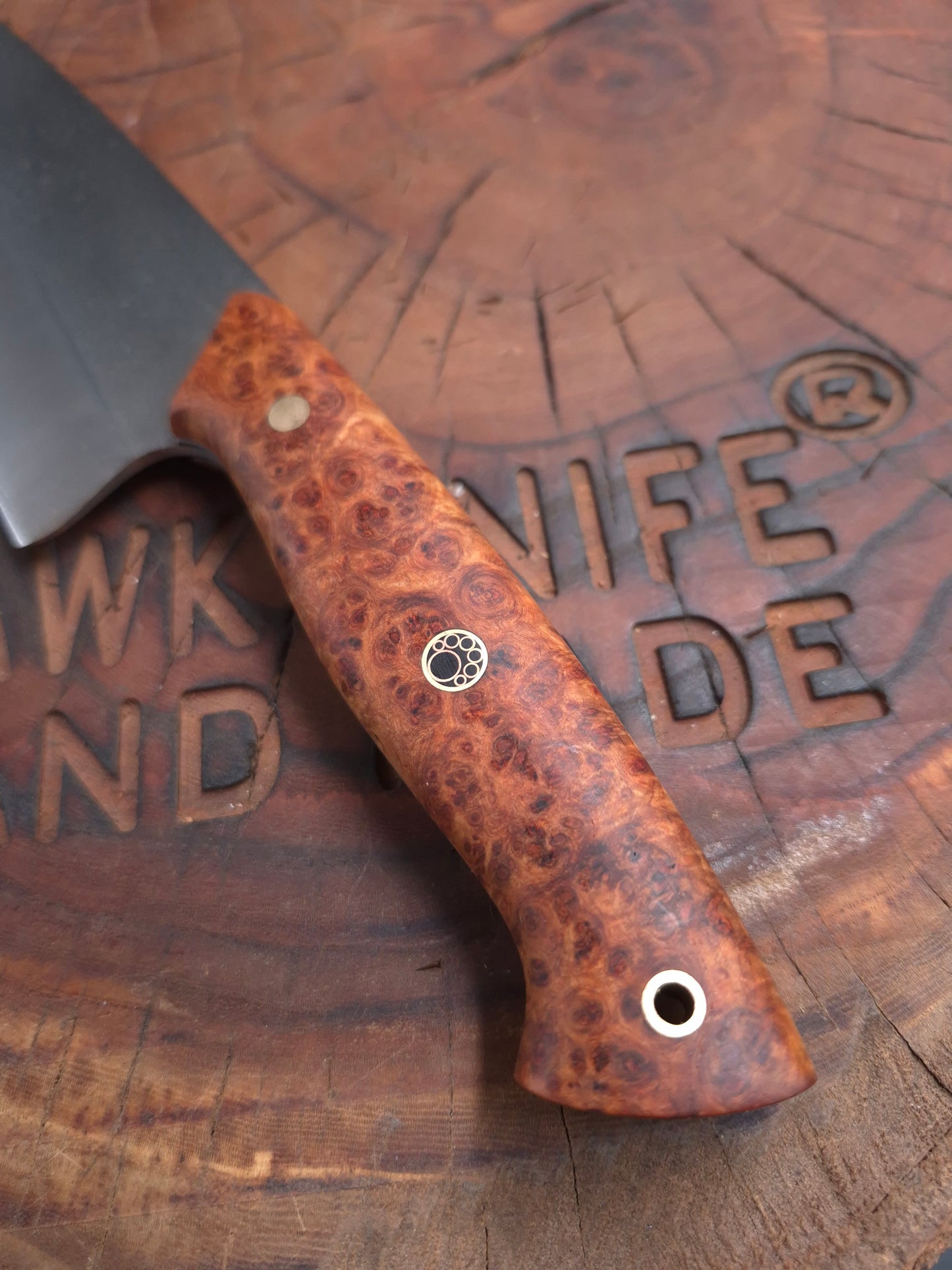 FULL TANG N690 STABILIZED CHEF KNIFE