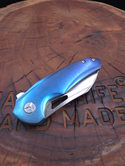 HAWK-9 PLUS(+) M390 FULL TITANIUM CUSTOM LINERLOCK ÇAKI