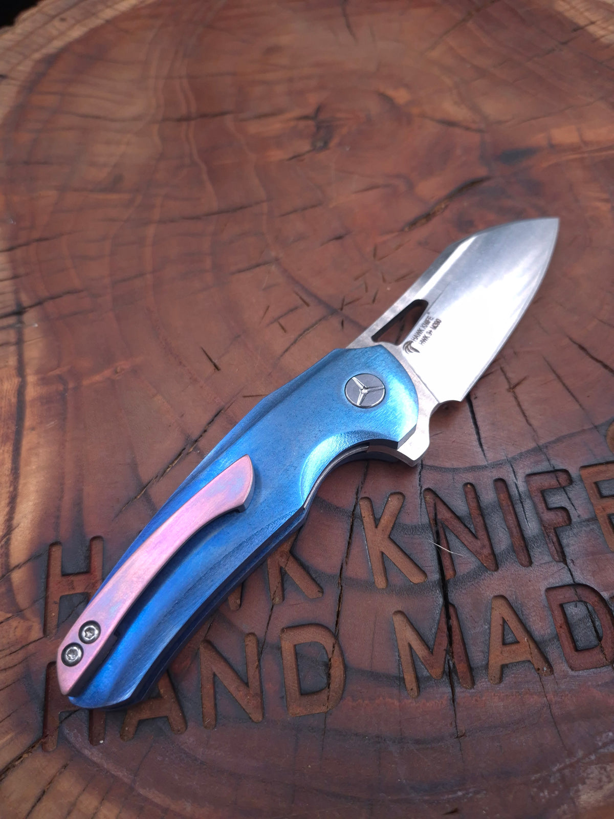 HAWK-9 PLUS(+) M390 FULL TITANIUM CUSTOM LINERLOCK ÇAKI