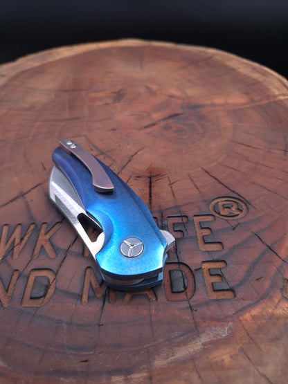 HAWK-9 PLUS(+) M390 FULL TITANIUM CUSTOM LINERLOCK ÇAKI