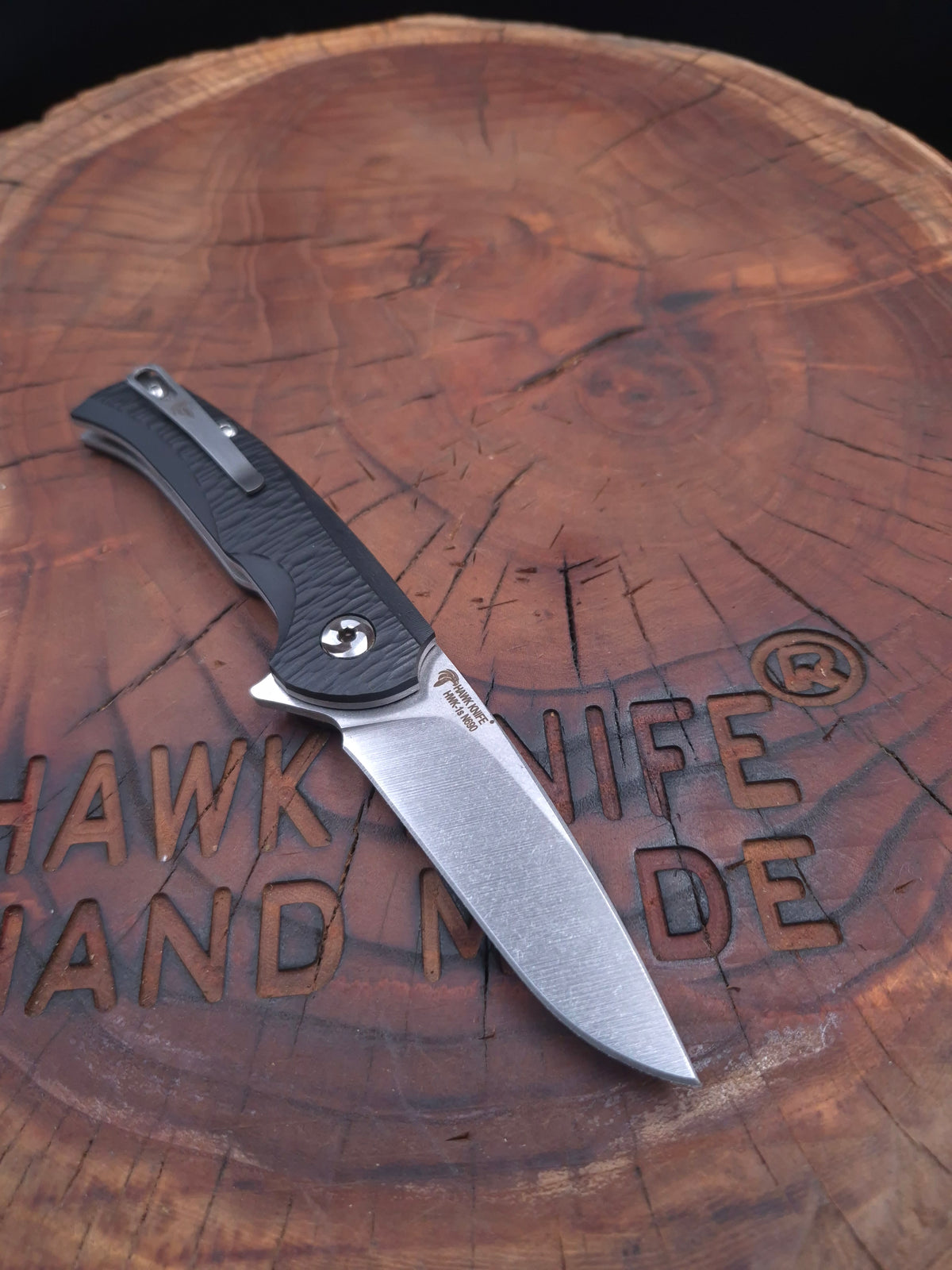 HAWK-1s N690 POCKET KNIFE WITH LINERLOCK CLIP