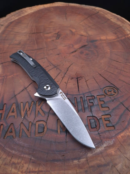 HAWK-1s N690 POCKET KNIFE WITH LINERLOCK CLIP