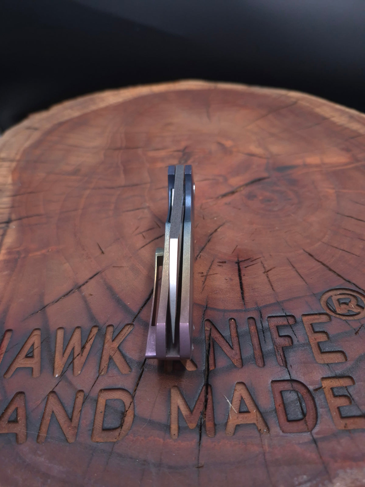 HAWK-9 PLUS(+) M390 FULL TITANIUM  (RAİNBOW ANODİZE) CUSTOM LINERLOCK ÇAKI