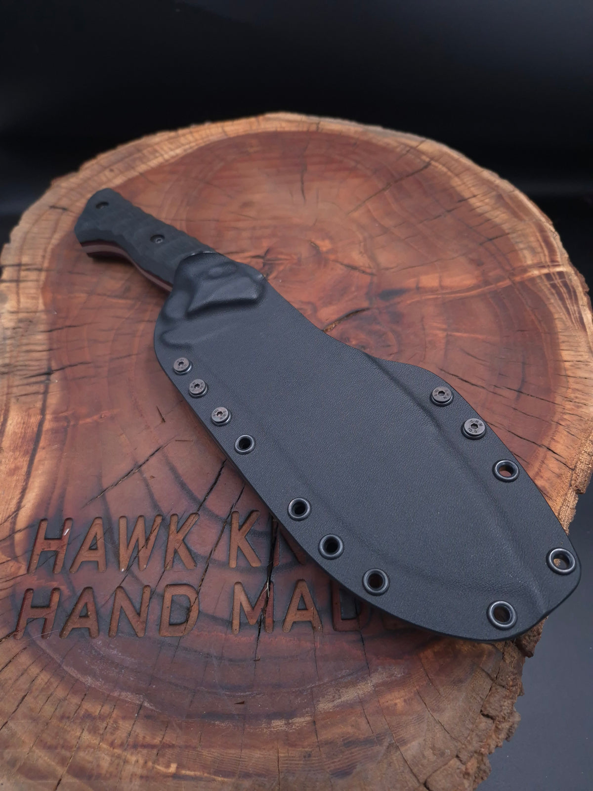 N690 OUTDOOR CAMPING - HUNTING KNIFE - KYDEX (MOD: TITANIC)