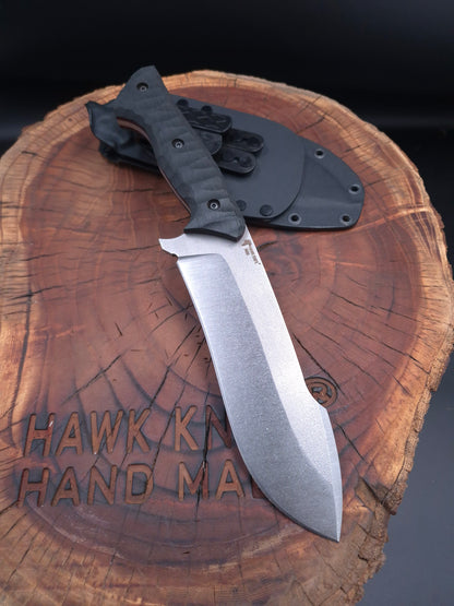 N690 OUTDOOR CAMPING - HUNTING KNIFE - KYDEX (MOD: TITANIC)
