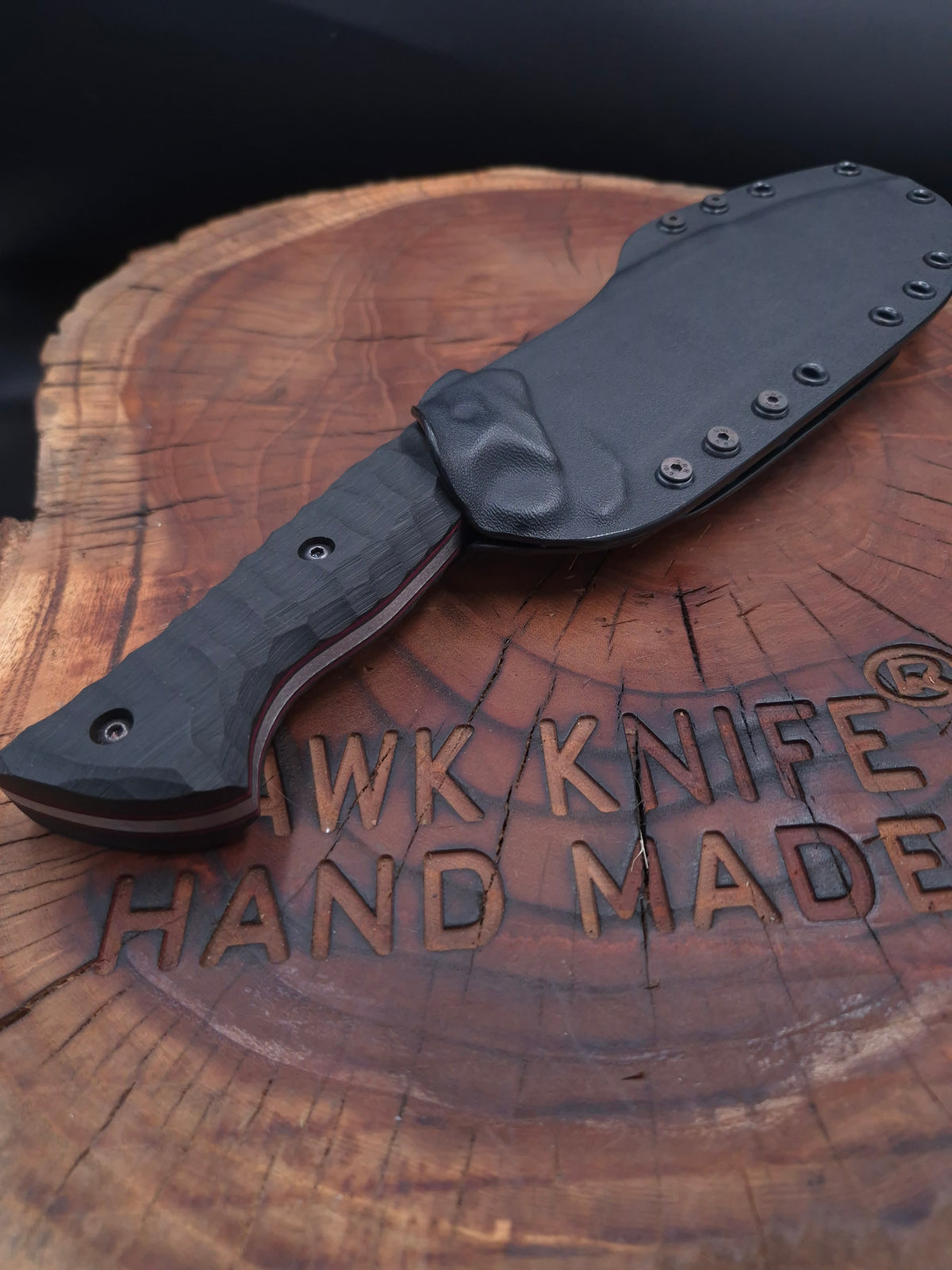 N690 OUTDOOR CAMPING - HUNTING KNIFE - KYDEX (MOD: TITANIC)