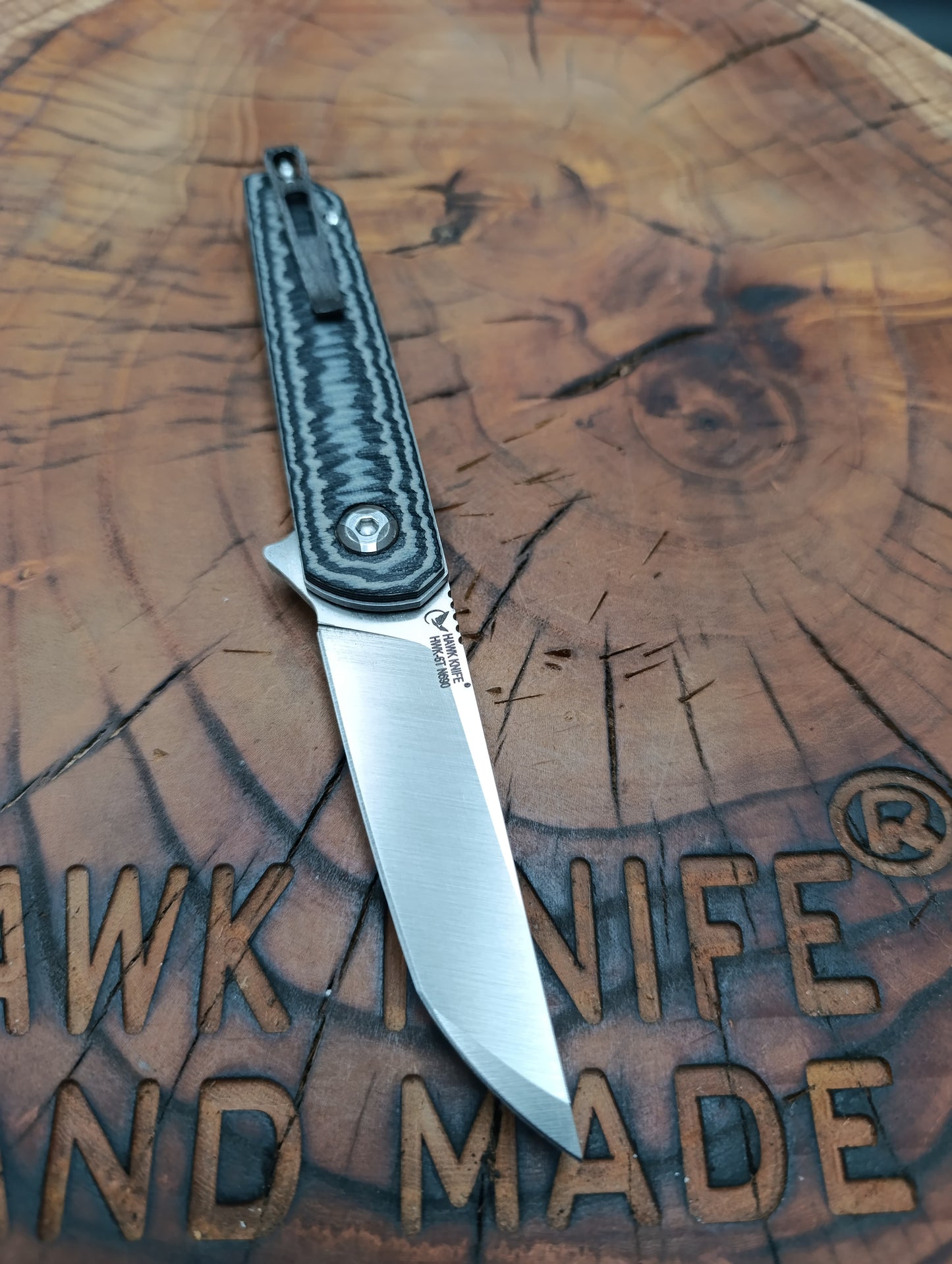 HAWK-6T N690 LINERLOCK G10 CLIP POCKET KNIFE