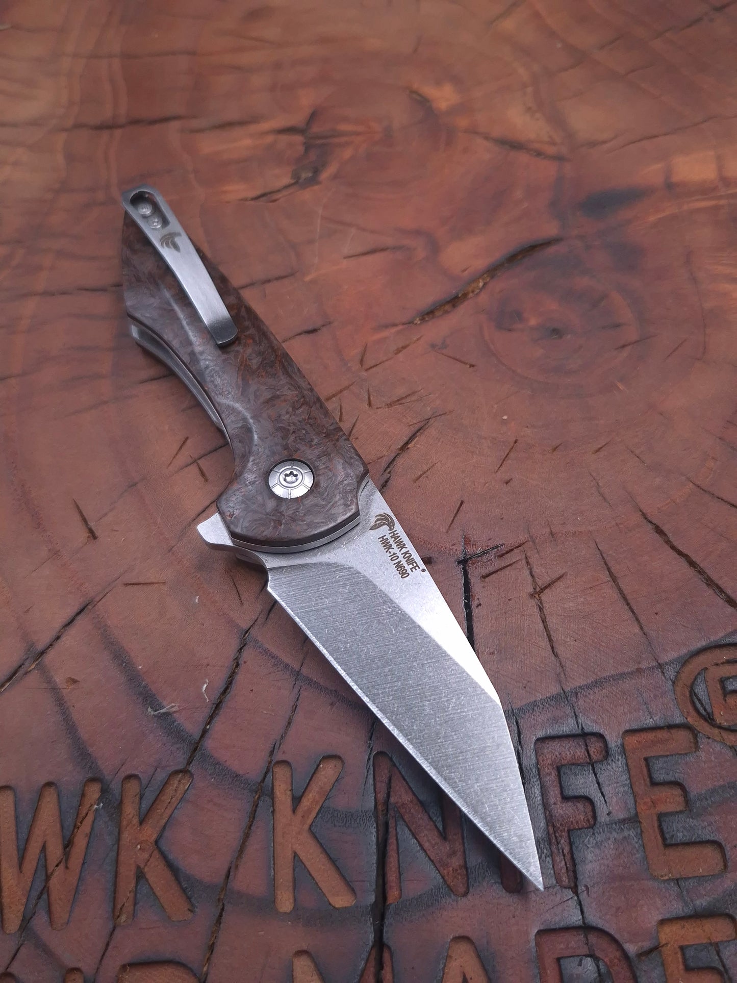 HAWK-10 N690 KARBONFİBER LİNERLOCK ÇAKI