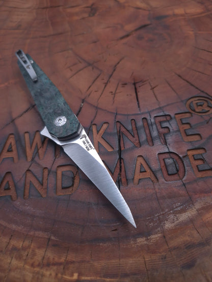 HAWK-7 KRIDASHI KARBONFİBER M398 LİNERLOCK ÇAKI