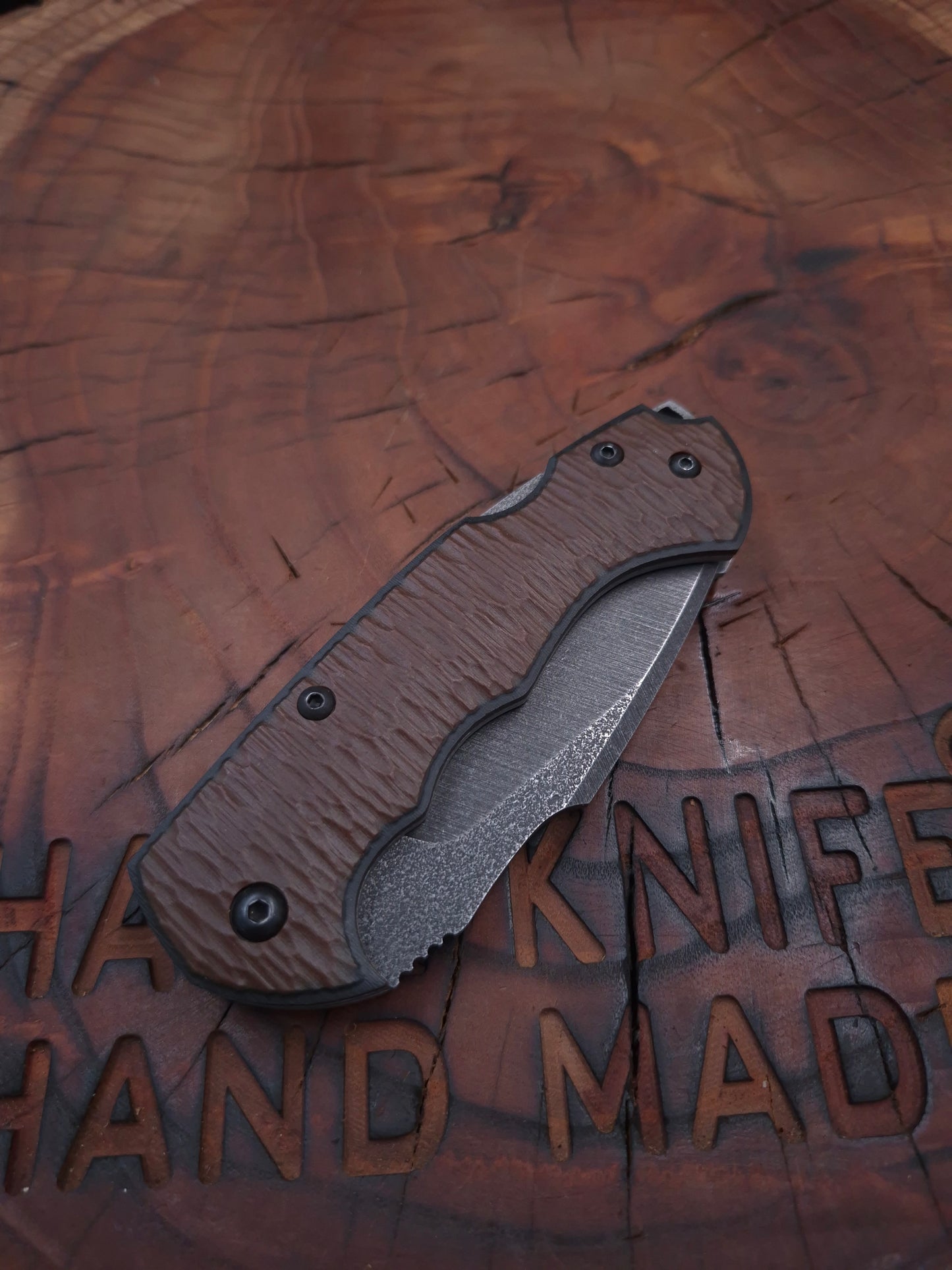 HAWK-4 K340 FOLDING KNIFE WITH CLIP (CHOCOLATE)
