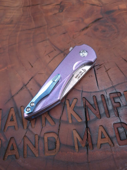 HWK-10 M390 FULL TITANIUM  CUSTOM LINERLOCK ÇAKI