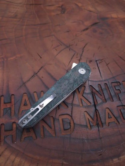 HAWK-7 KRIDASHI KARBONFİBER M398 LİNERLOCK ÇAKI