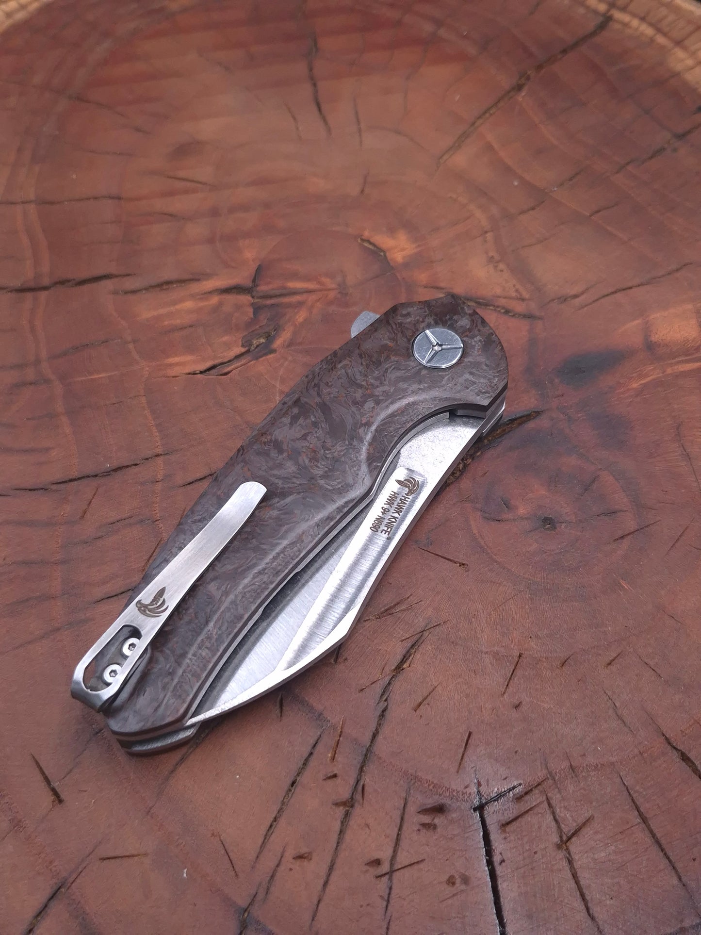 HAWK-9 PLUS(+) N690 KARBONFİBER LİNERLOCK ÇAKI