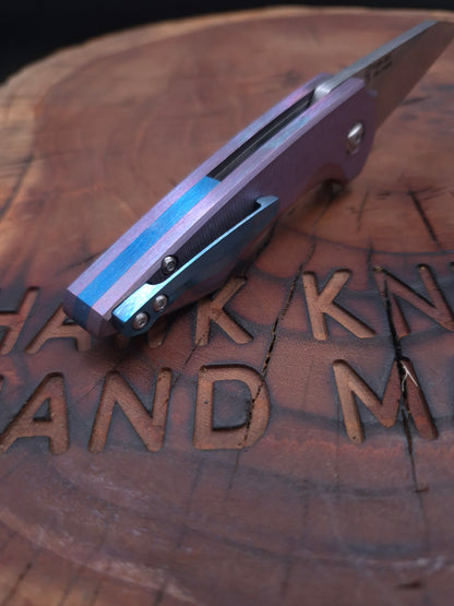 HWK-10 M390 FULL TITANIUM  CUSTOM LINERLOCK ÇAKI