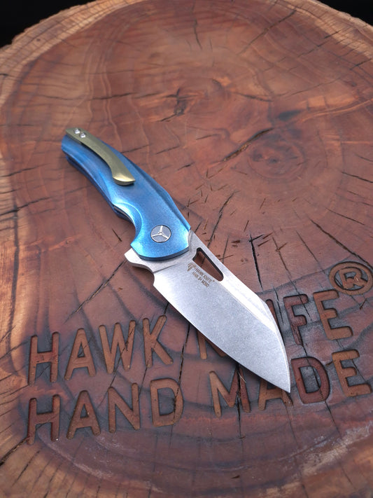 HAWK-9 PLUS(+) M390 FULL TITANIUM CUSTOM LINERLOCK ÇAKI