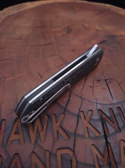 HAWK-6T (TANTO) M398 KARBONFİBER LİNERLOCK ÇAKI