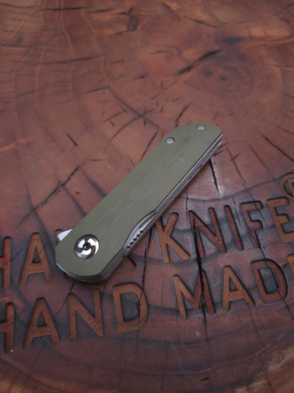HAWK-6Ts (TANTO) N690 G10 LINERLOCK FOLDING KNIFE