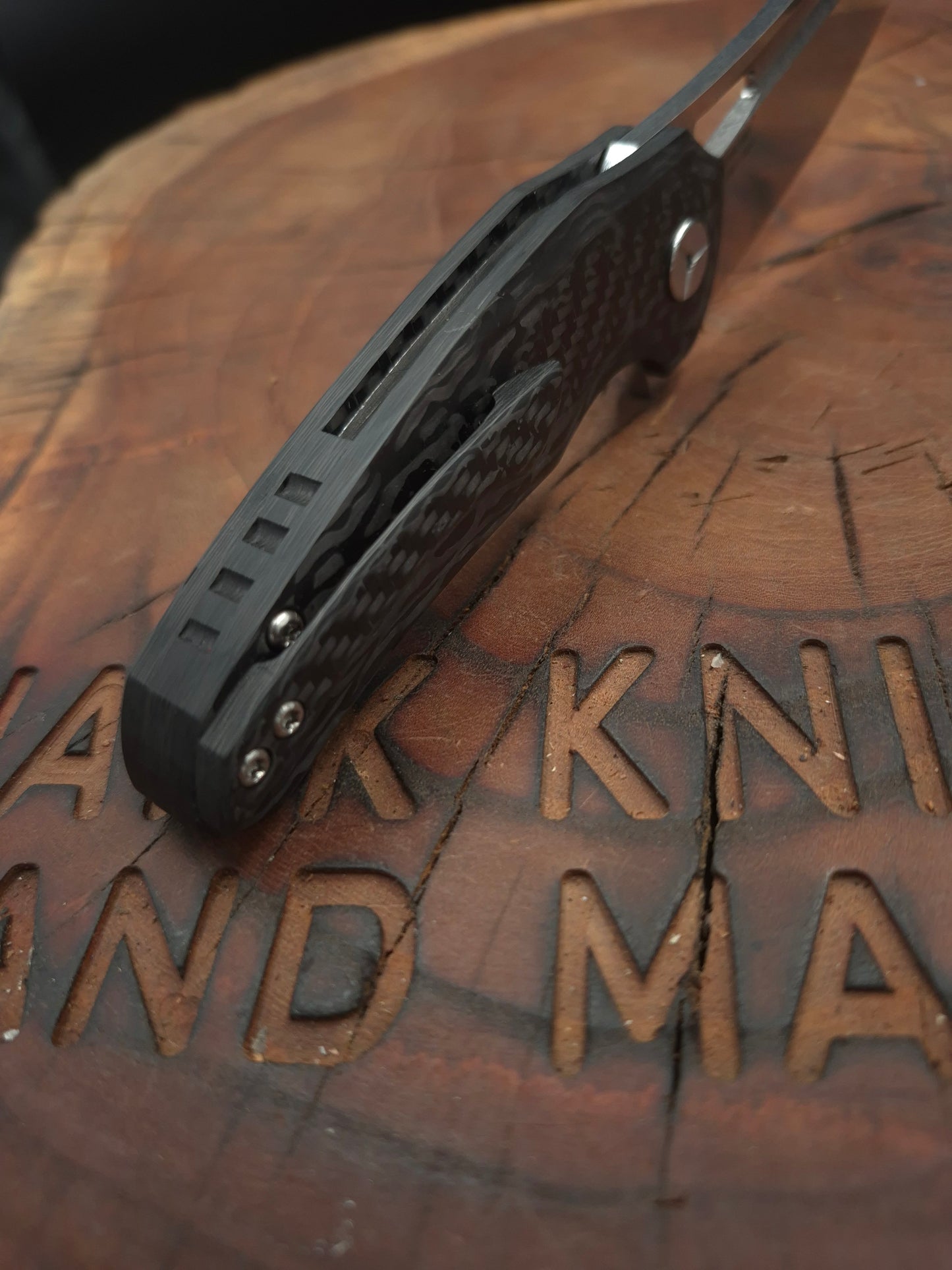 HAWK-9 PLUS(+) N690 FULL CARBON FIBER LINERLOCK FOLDING KNIFE