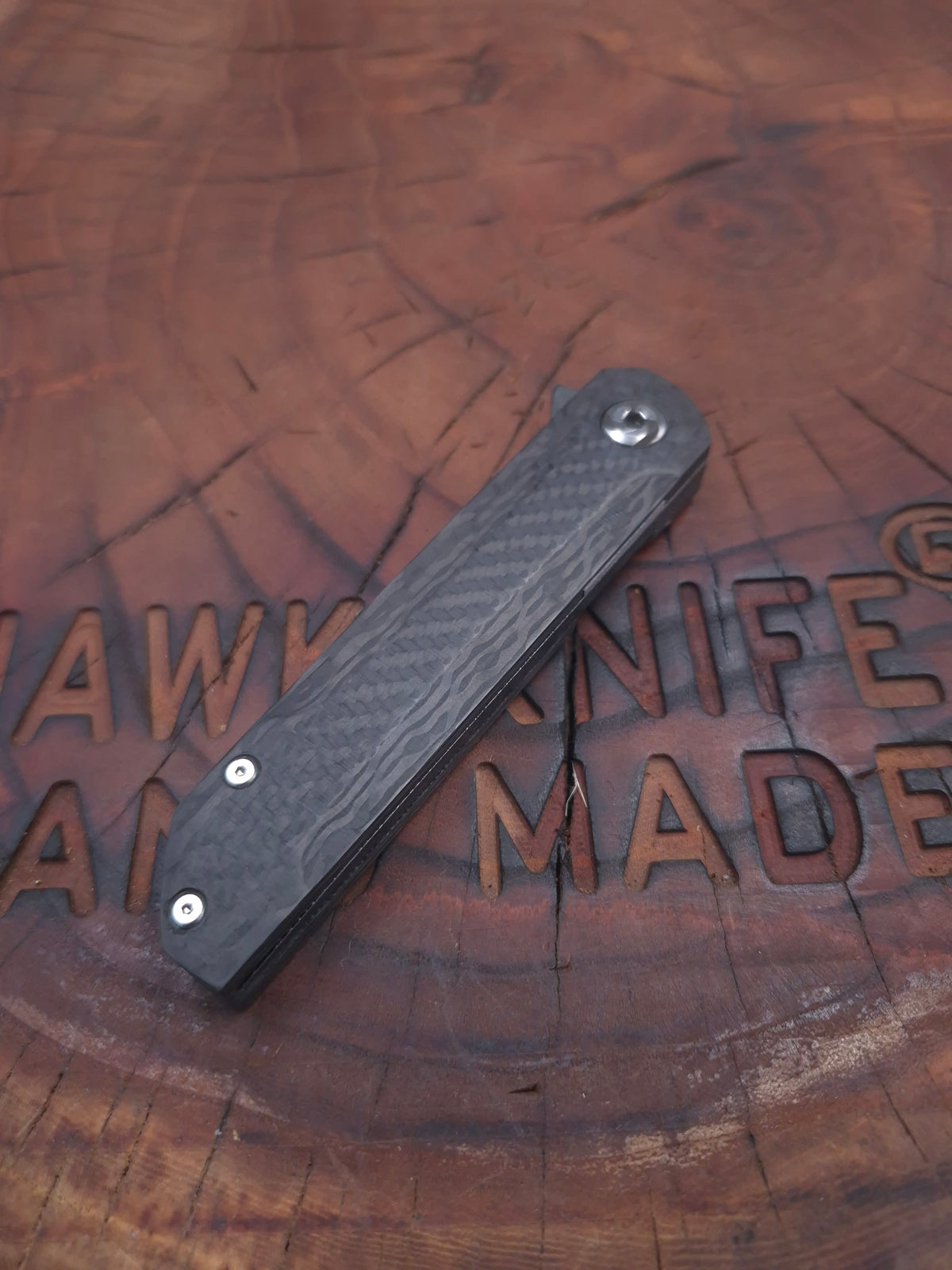 HWK-6 CARBON DAMASCUS FULL KARBONFİBER LİNERLOCK ÇAKI