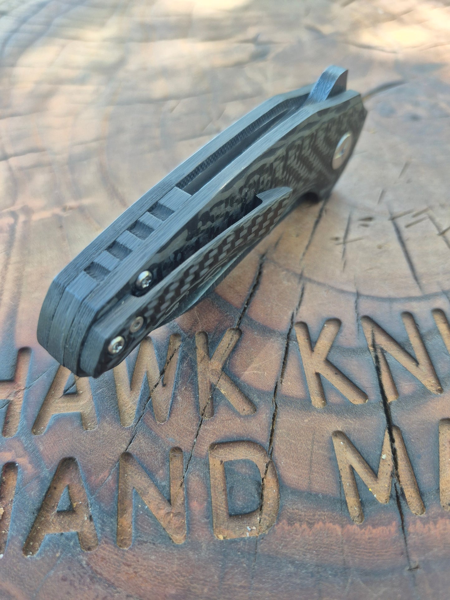 HAWK-9 PLUS(+) DAMASCUS FULL KARBONFİBER LİNERLOCK ÇAKI