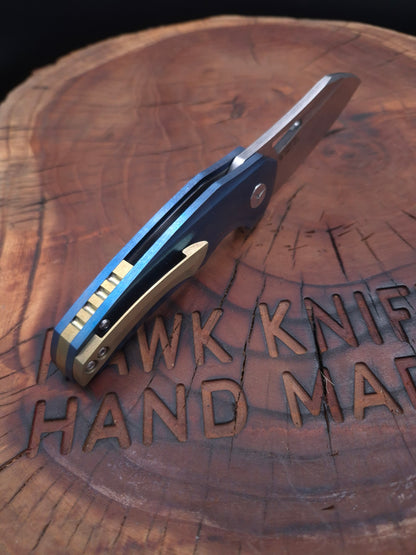 HAWK-9 PLUS(+) M390 FULL TITANIUM CUSTOM LINERLOCK ÇAKI