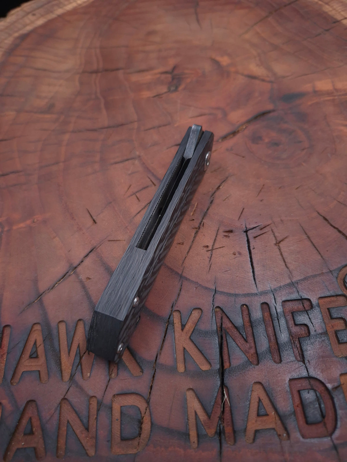 HWK-6 CARBON DAMASCUS FULL KARBONFİBER LİNERLOCK ÇAKI