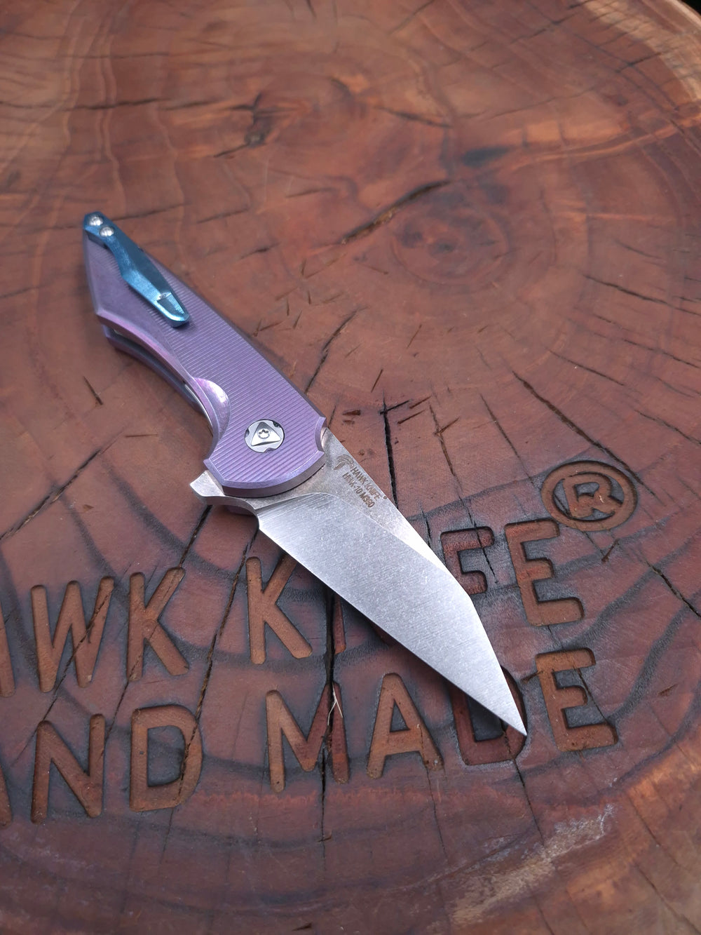 HWK-10 M390 FULL TITANIUM  CUSTOM LINERLOCK ÇAKI