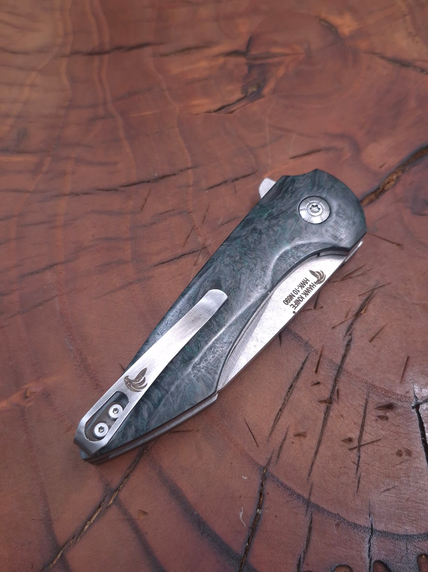 HAWK-10 N690 KARBONFİBER LİNERLOCK ÇAKI